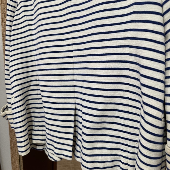 J.Crew Navy and White Striped Blazer - Size Small - Picture 7 of 8